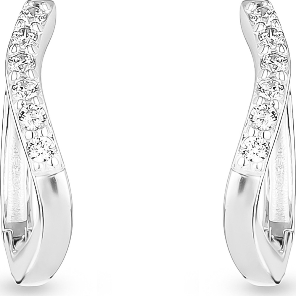 FAVS Créoles 925 Argent Boucles d'oreilles