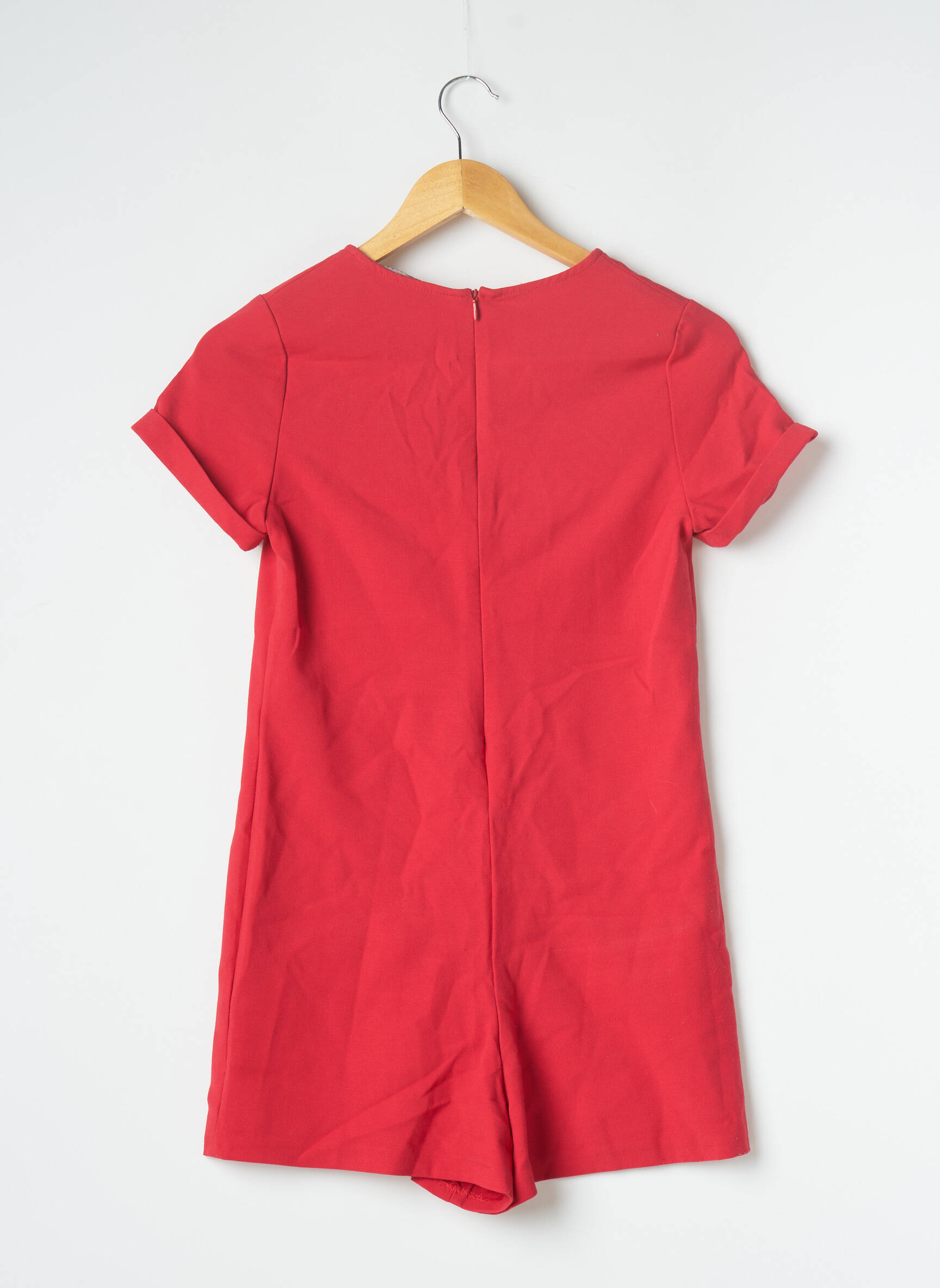 Zara Combi Shorts Femme couleur rouge