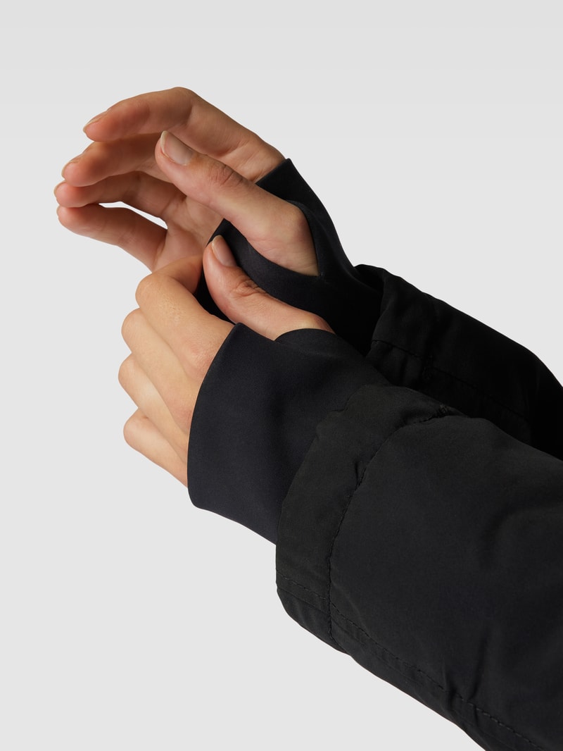 Jacke mit Kapuze in schwarz