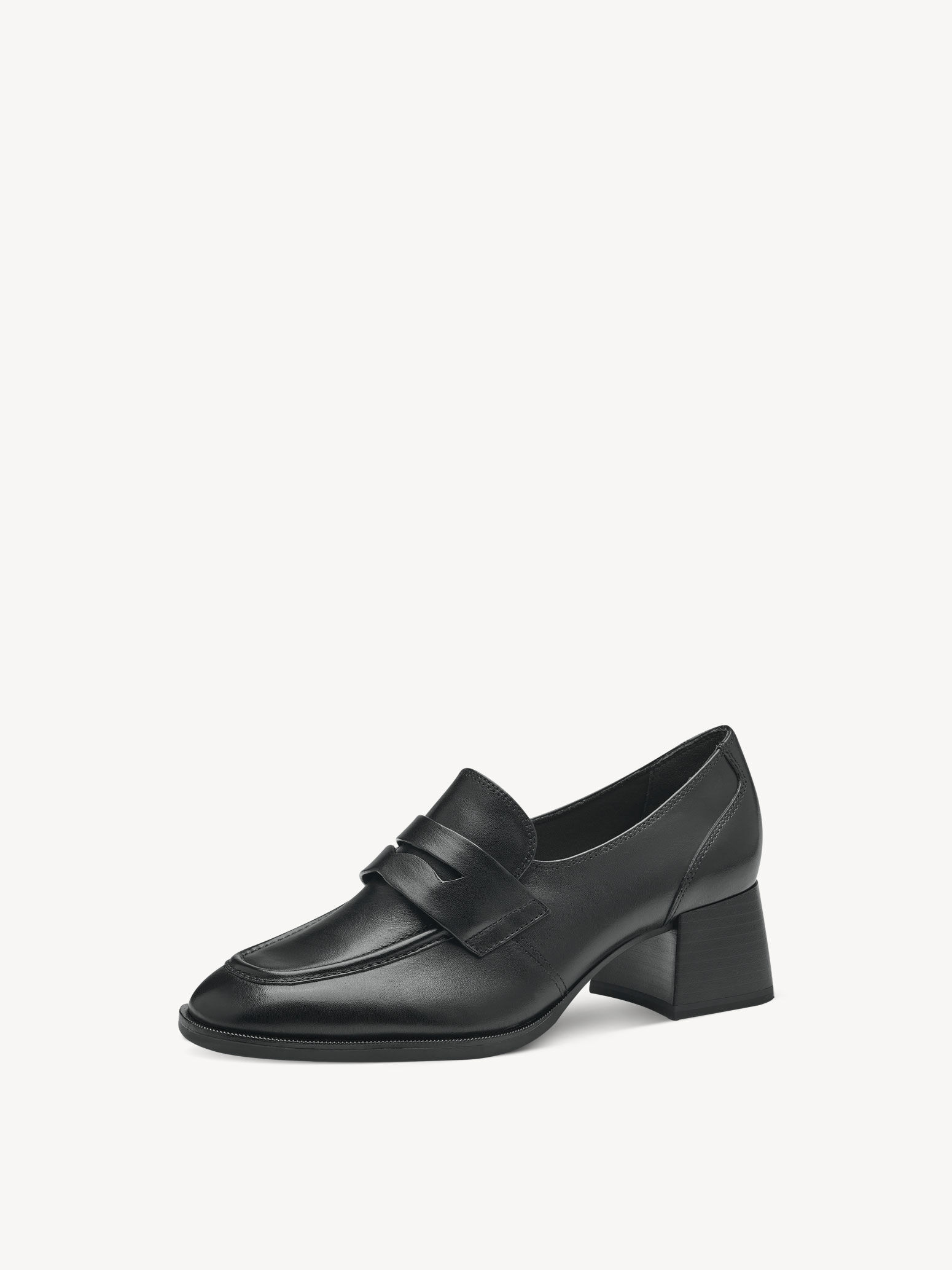 Slipper en cuir - noir