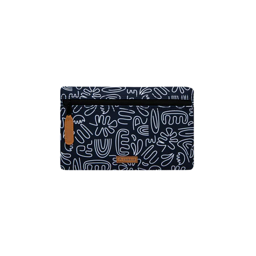 Coursives black medium front pocket