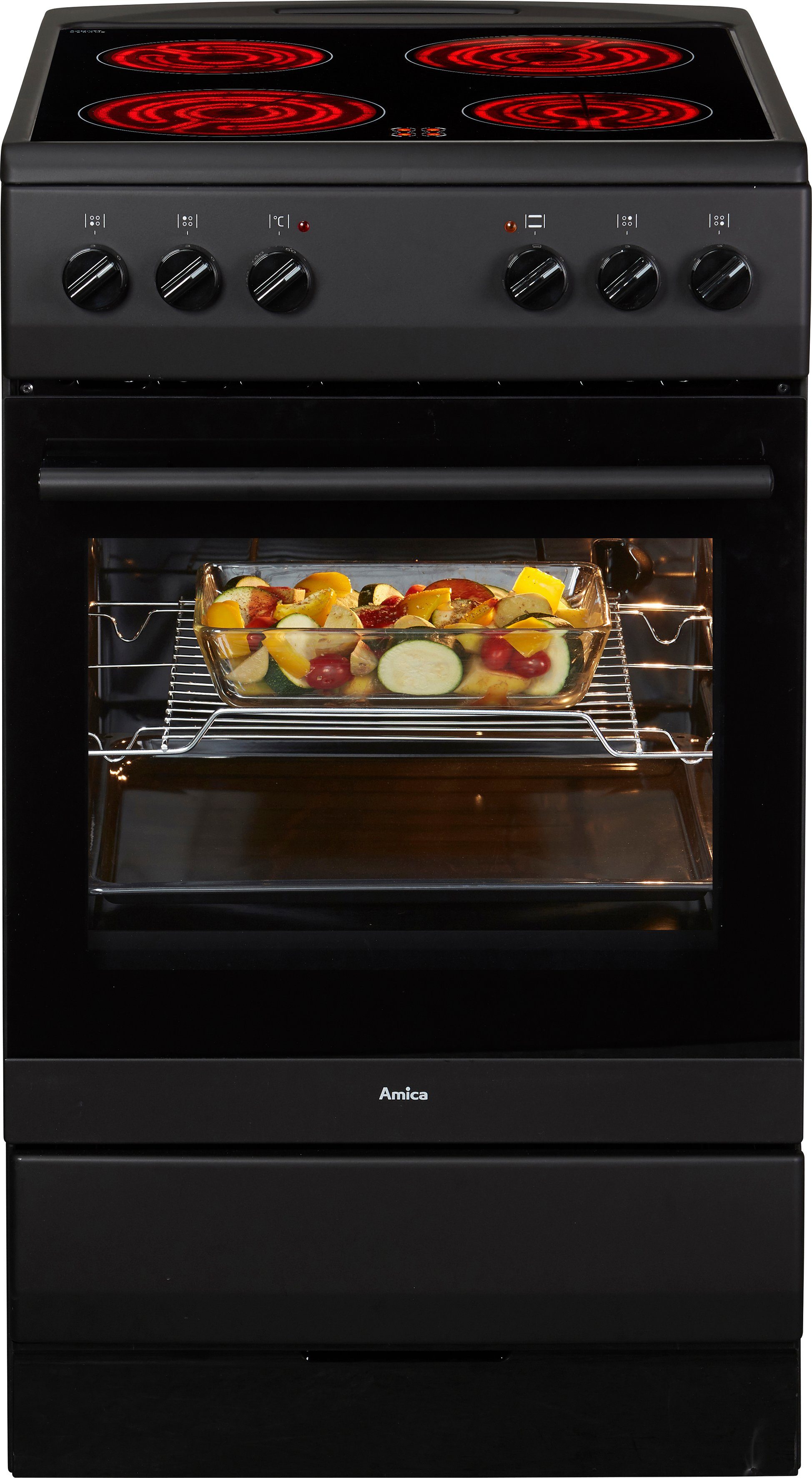 Amica Elektro-Standherd SHC 11509 SM, Steam Clean