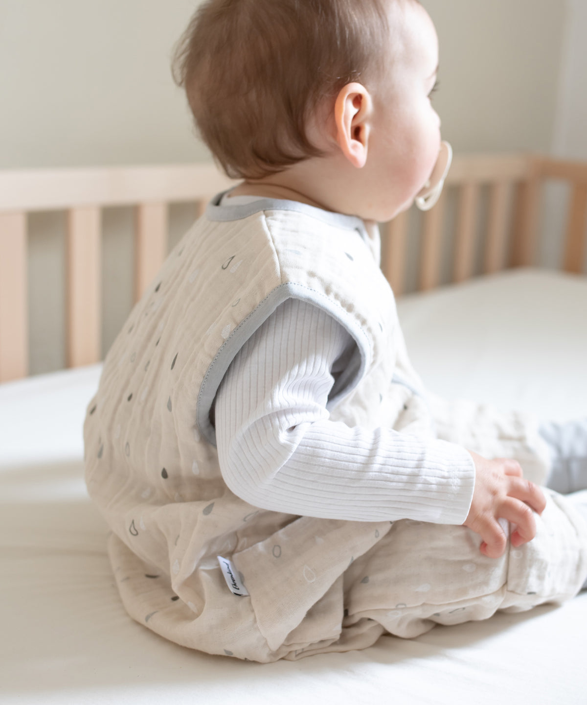 Musselin Sommerschlafsack mit Beinen