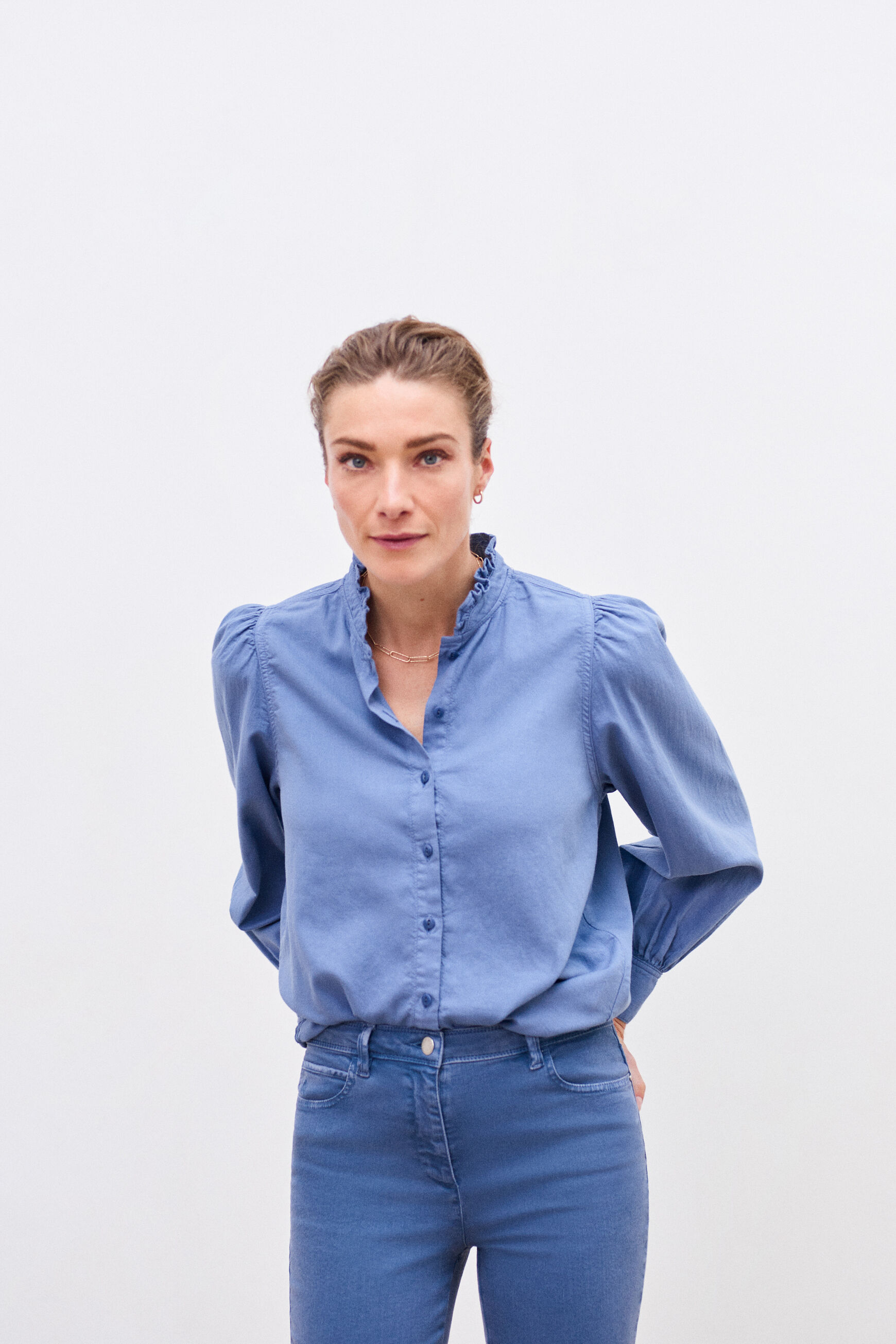 chemisier anouck bleu violet femme