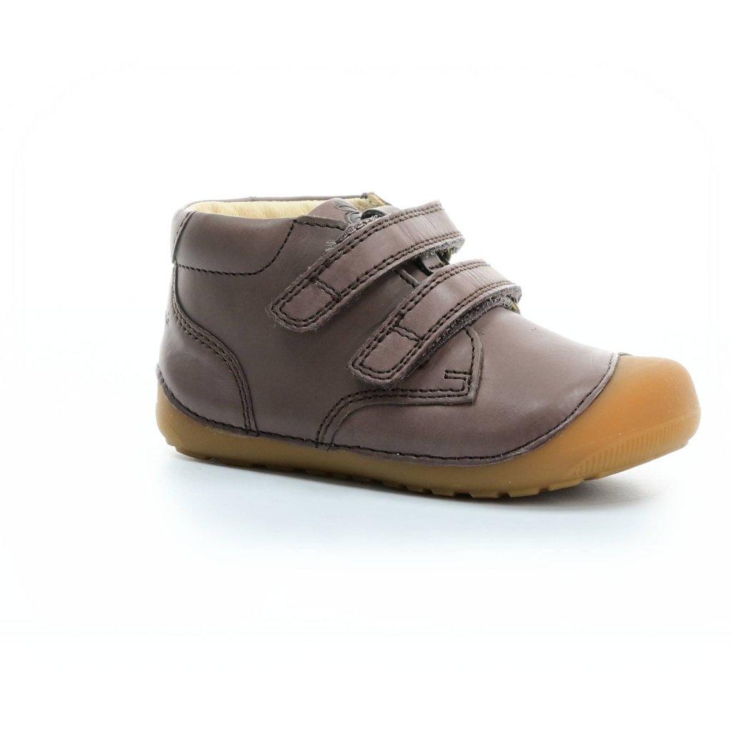 Bundgaard Petit Velcro Brown dunkel braune Mid Cut Barfußschuhe