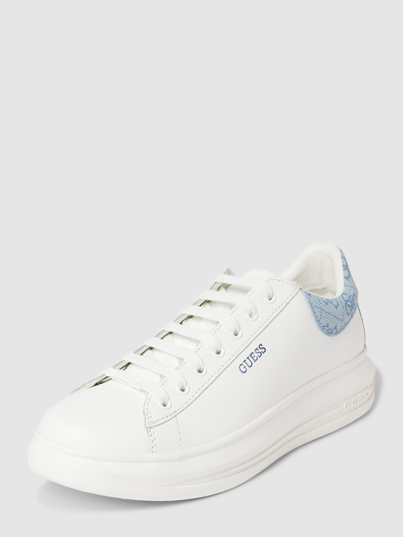 Sneaker mit Label-Print Modell 'VIBO' in weiß