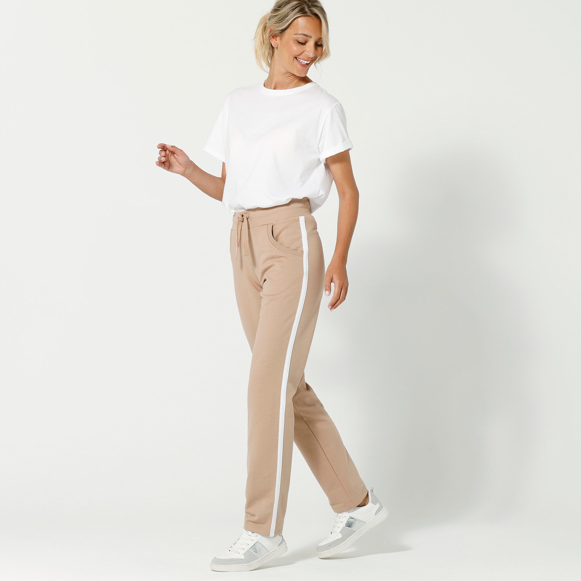 Pantalon jogging bicolore