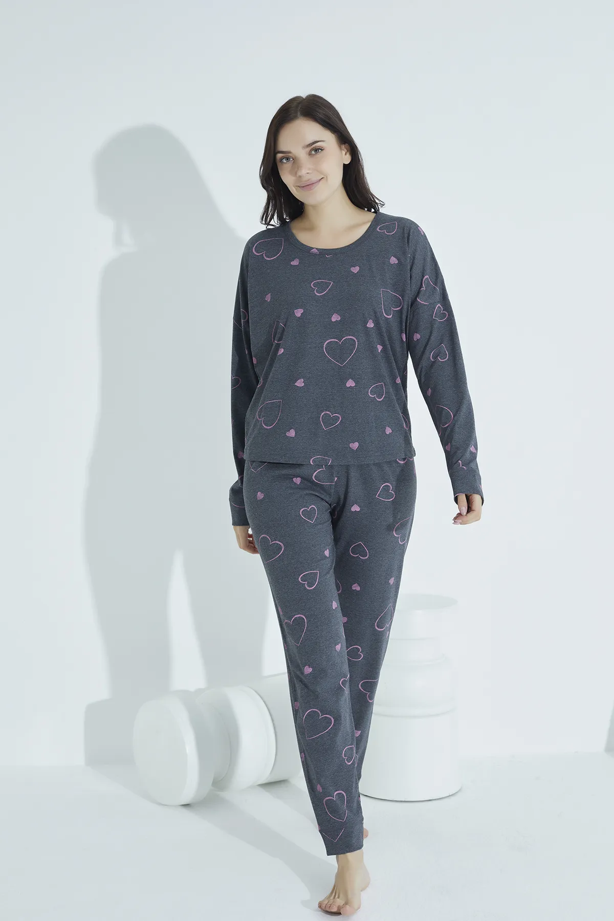 ELİTOL  GEMUSTERTES PYJAMA-SET
