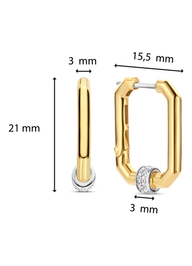 TI SENTO - Milano Gold-plated Earrings 7919ZY