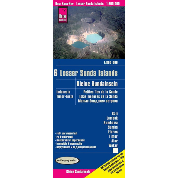 Reise Know-How Landkarte Kleine Sundainseln / Lesser Sunda Islands (1:800.000) - Bali, Lombok, Sumbawa, Sumba, Flores, Timor, Alor, Wetar -  Karte Indonesien 6 - Straßenkarte