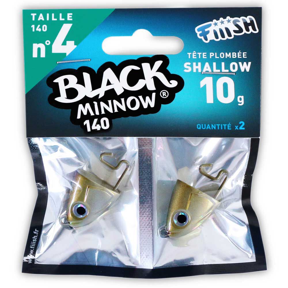 Fiiish Black Minnow 140 Shallow 10g Jigkopf (x2)