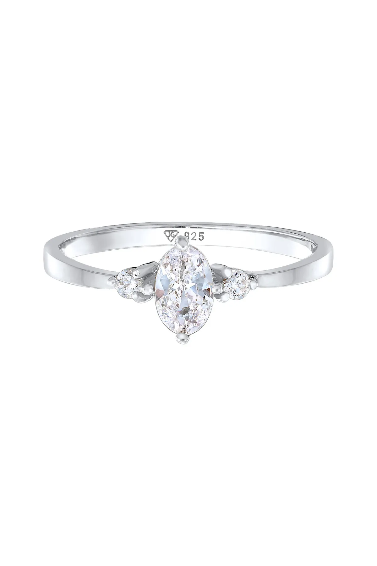 ELLI  Ring - Silberfarben - Zirkon
