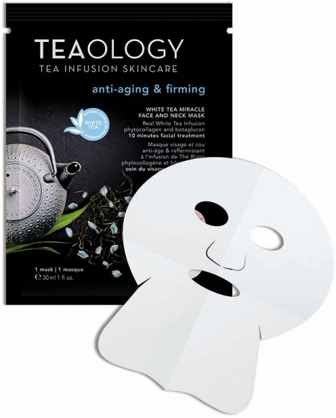 TEAOLOGY White Tea Miracle Face And Neck Mask Tuchmaske