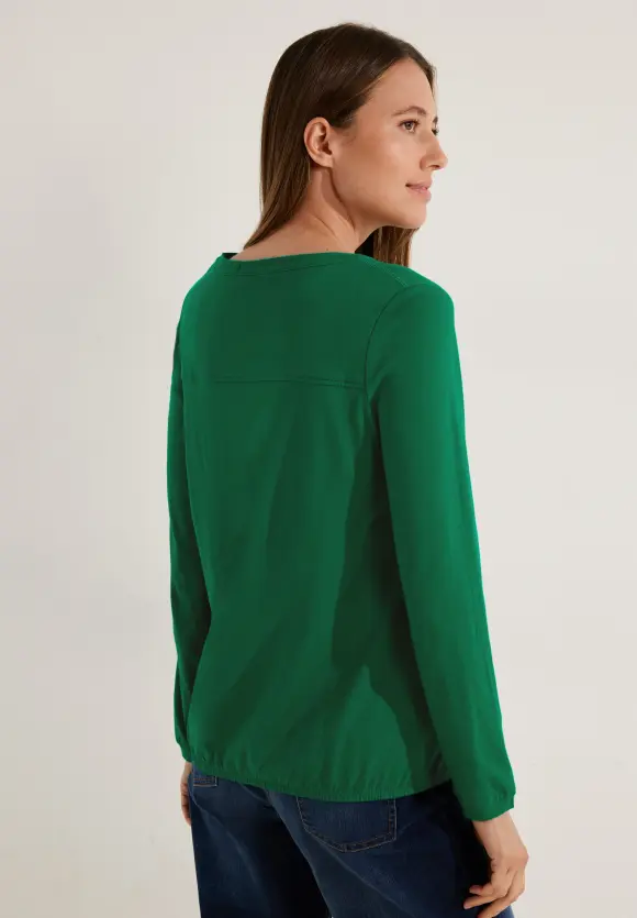 CECIL Langarmshirt mit Gummibund