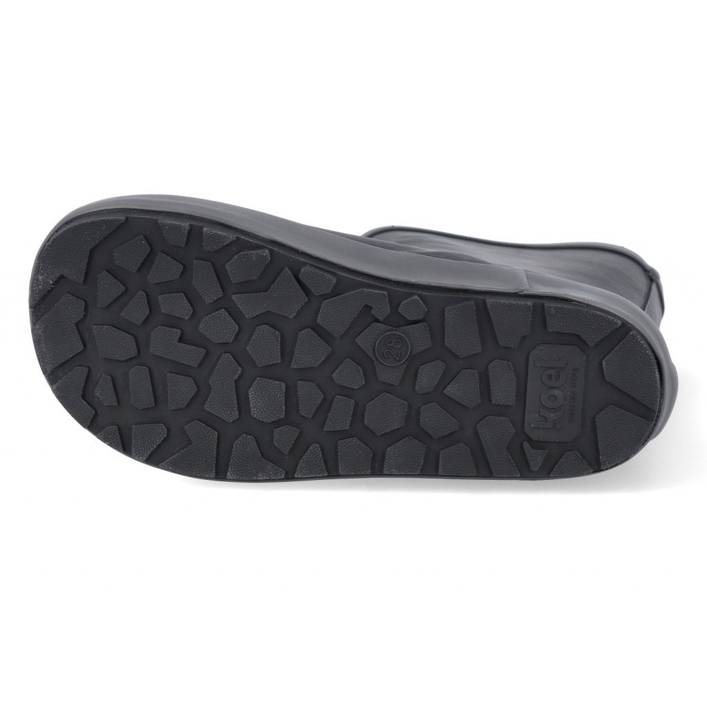 Koel4Kids Wellie Bare Solid Black Barfuß-Gummistiefel