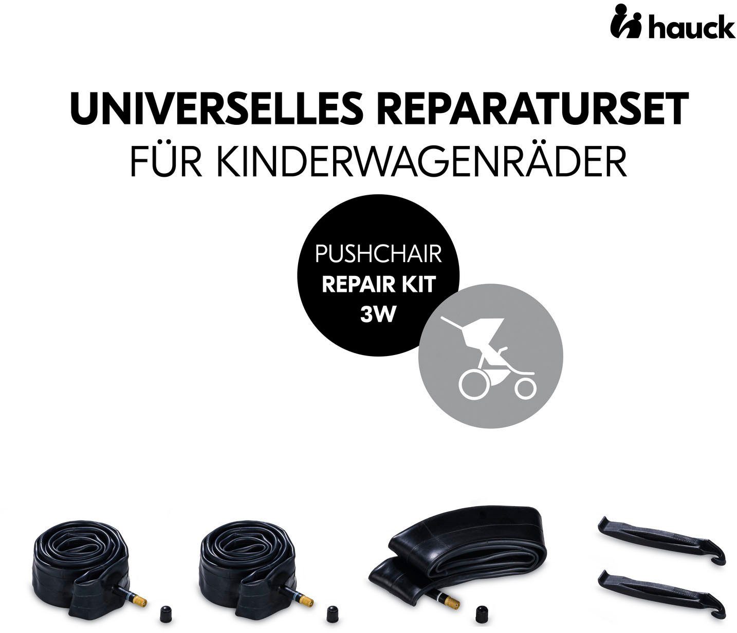 Hauck Reifen-Reparaturset Pushchair Repair Kit 3W, für Dreirad-Buggys