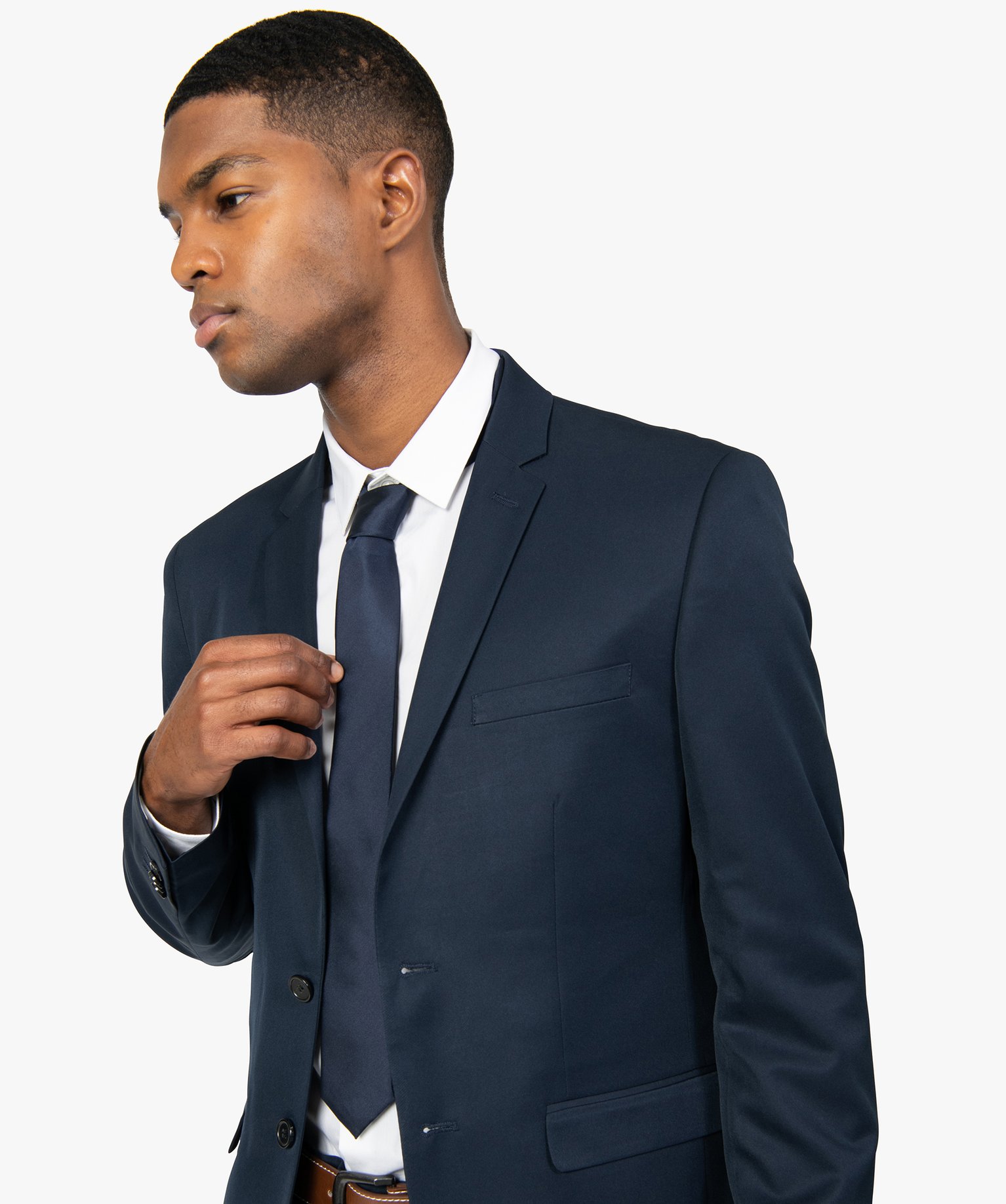 Cravate unie pour homme marine | GEMO
