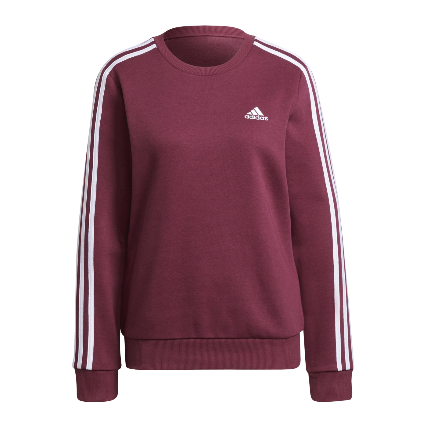 adidas Essentials 3S Sweatshirt Damen Dunkelrot