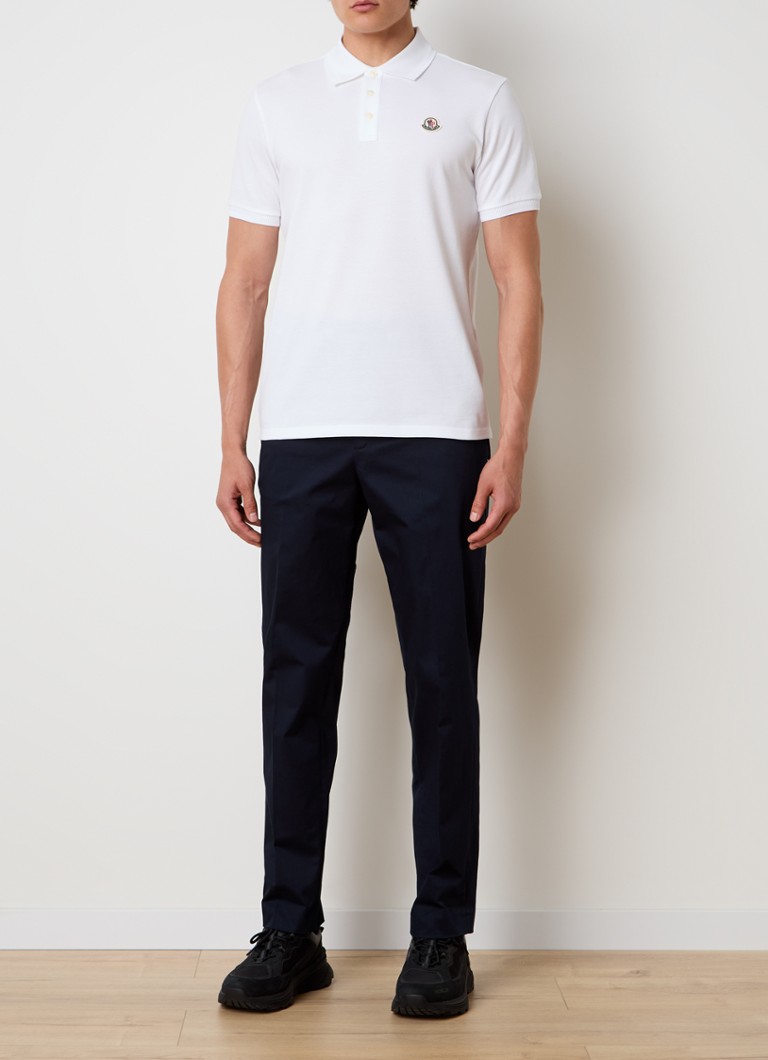 Tricou polo Moncler din bumbac piqué, croială regulată