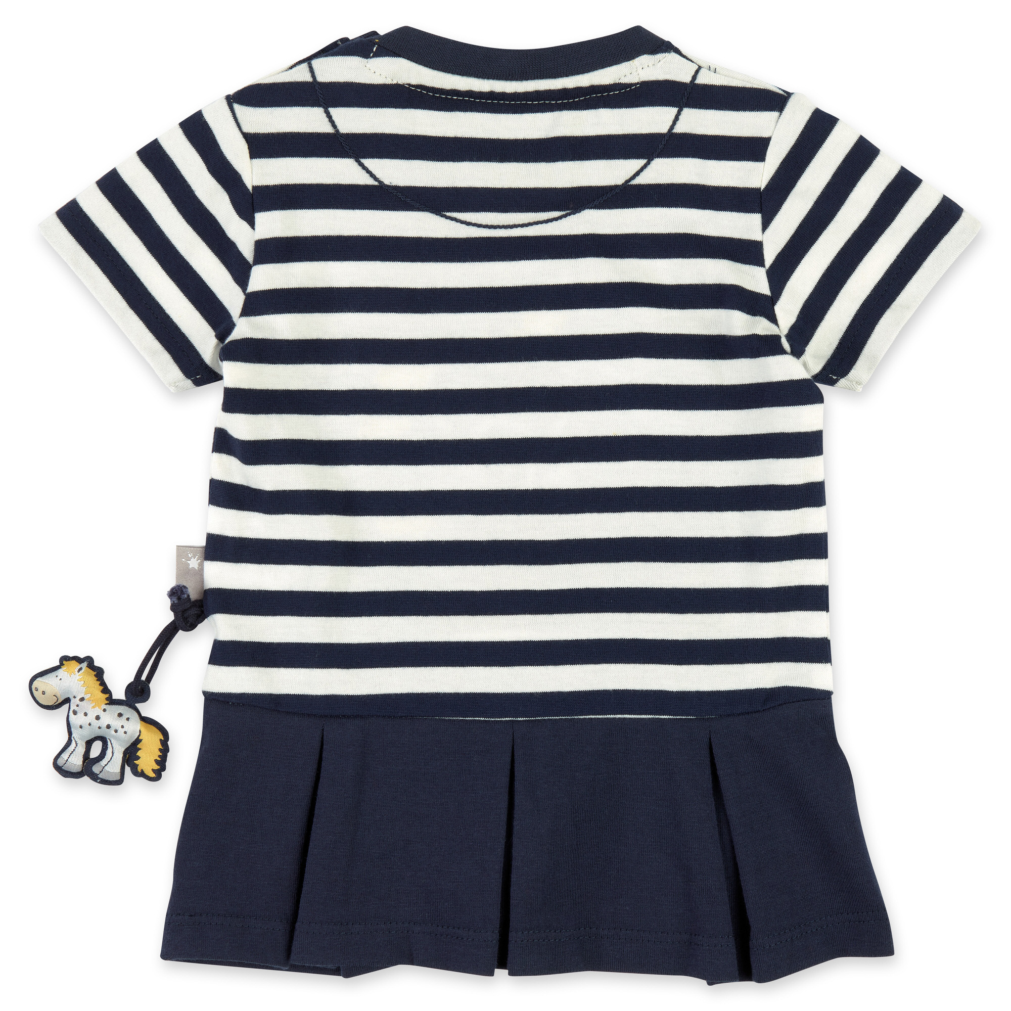 Baby Kleid Pony, blau-weiß geringelt