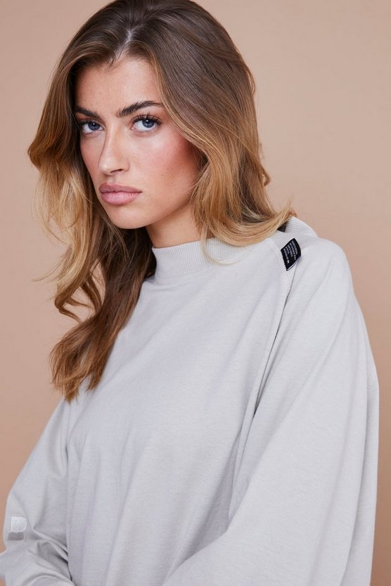 Langärmliges Oversize T-Shirt