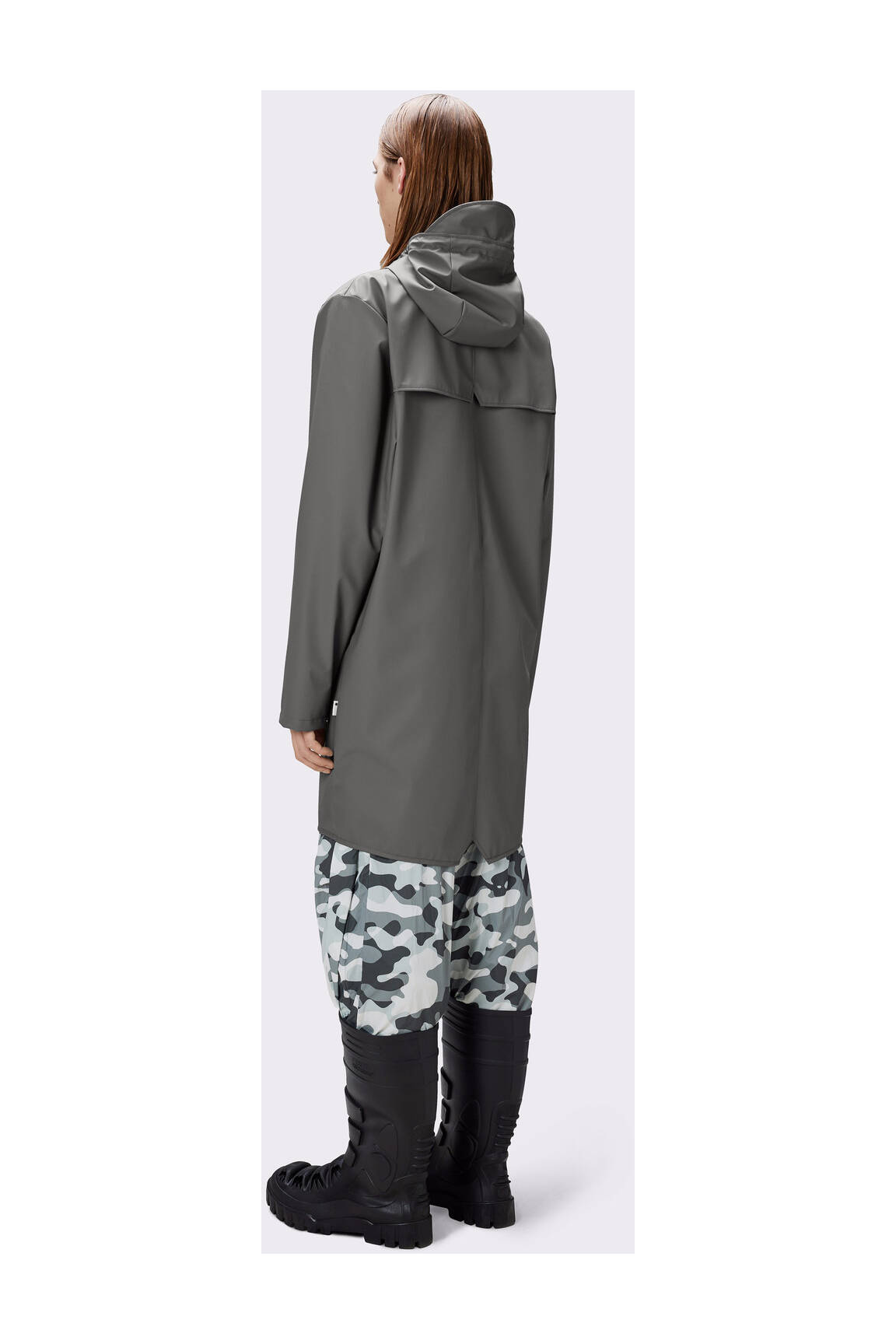 Rains Impermeables Trenchs Unisexe couleur gris