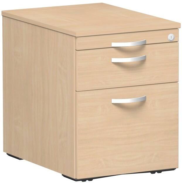 Geramoebel Rollcontainer Speed Office Buche-Nachbildung 430 x 600 x 566 mm