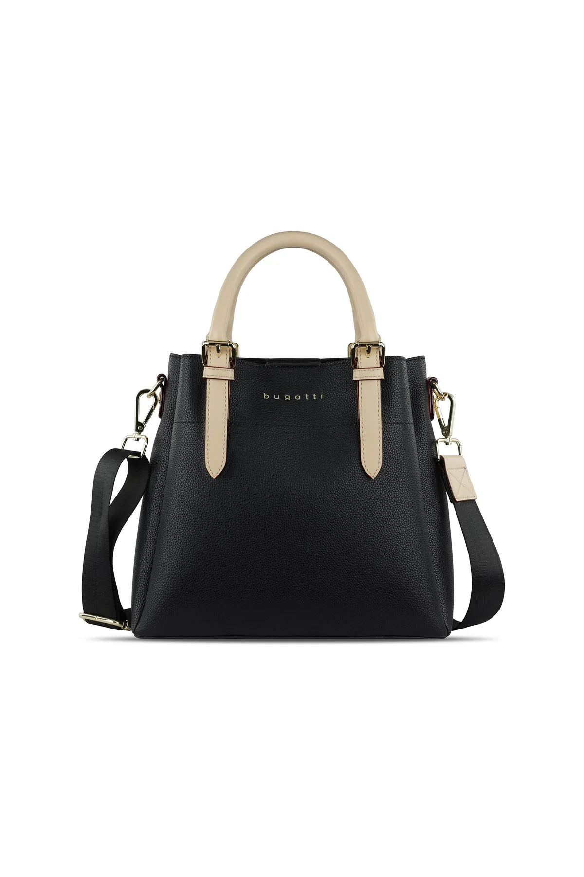 BUGATTI  Handtasche - Schwarz - Strukturiert