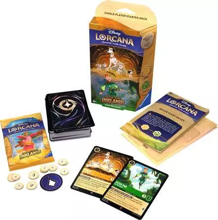 Disney Lorcana: Die Tintenlande -  Starter Deck Bernstein und Smaragd  (Englisch)