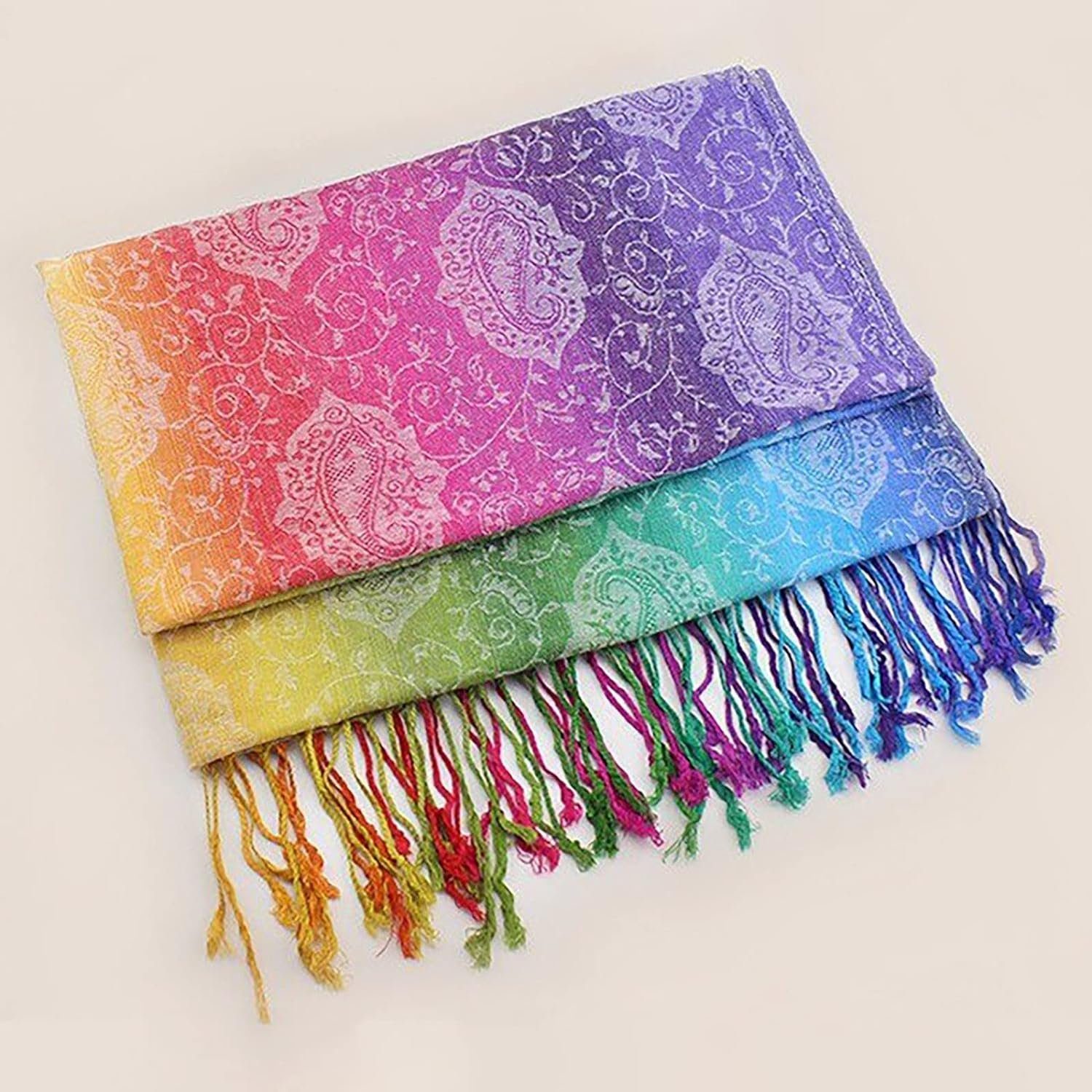Alster Herz Strickschal Damen Schal Winter, Weich und bequem, Regenbogenfarben, A0318, (1-St), weich und warm