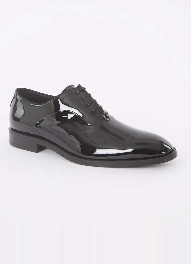 HUGO BOSS Evening Oxford lace-up shoe in calfskin with a patent finish