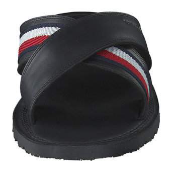 Tommy Hilfiger Criss Cross Pantolette in schwarz