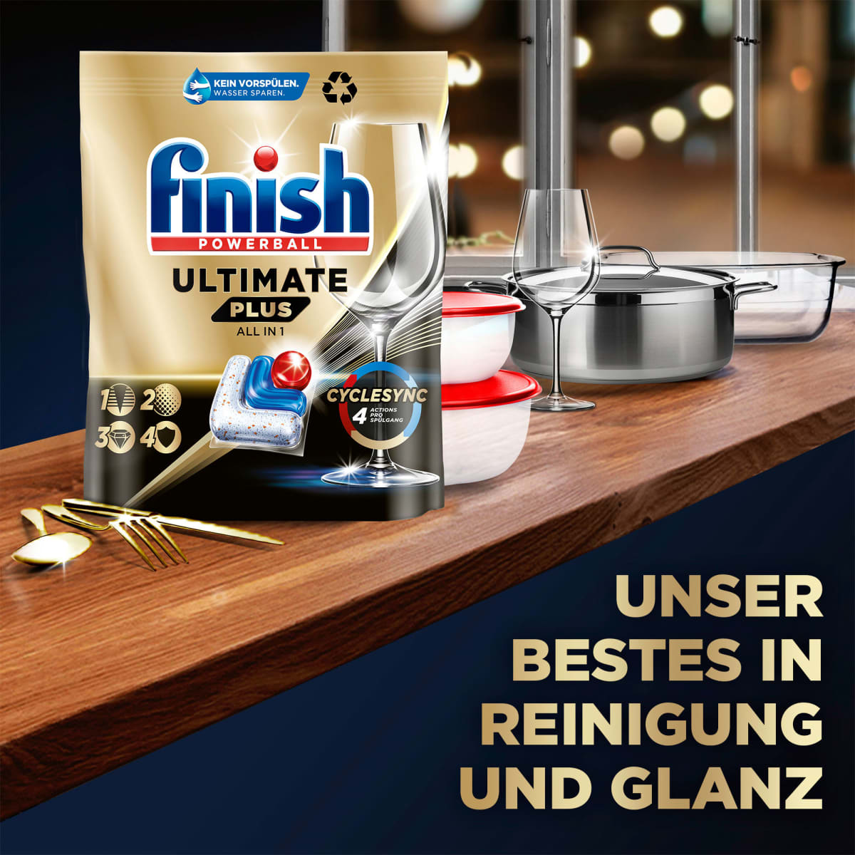 Spülmaschinen-Tabs Ultimate Plus, 50 St