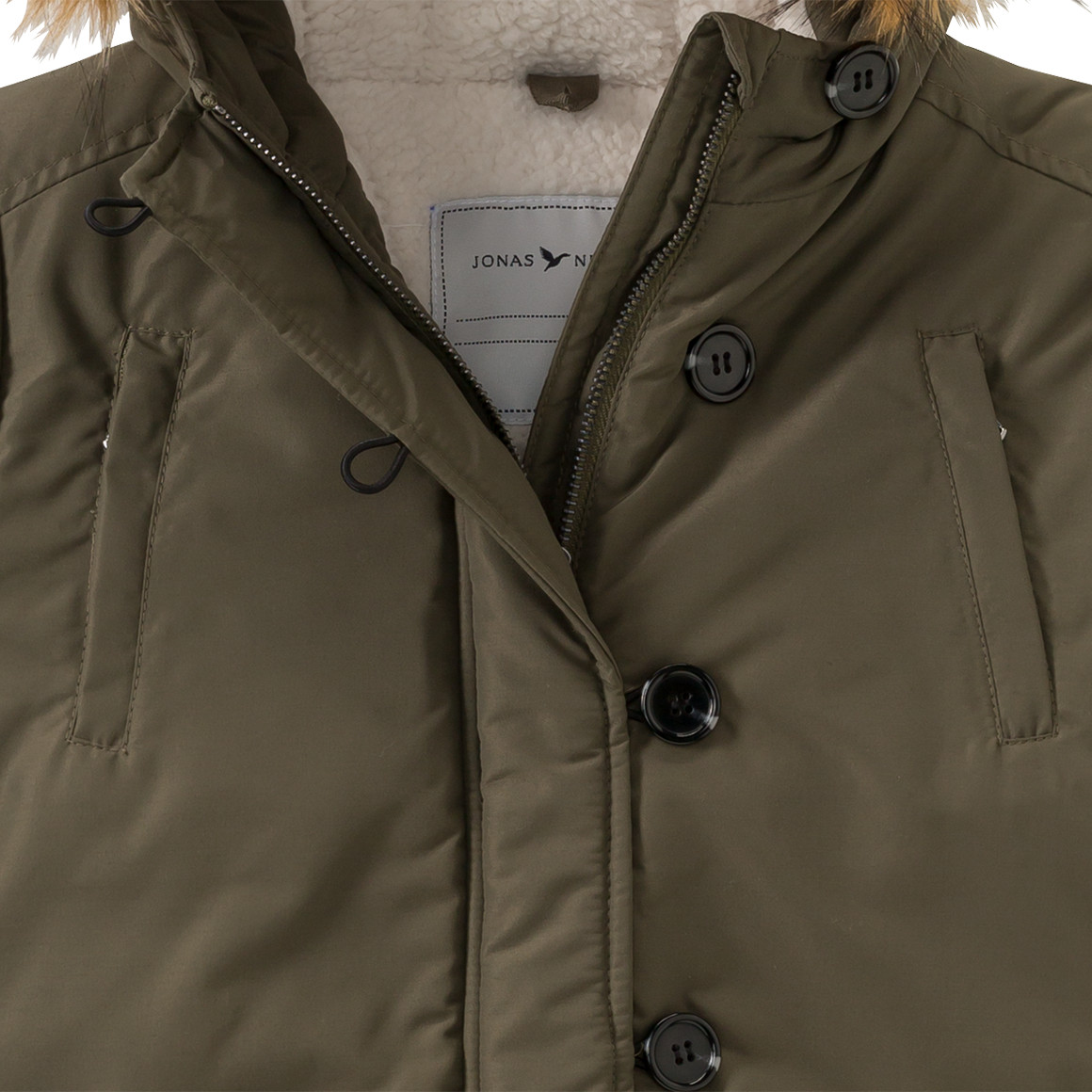 Mädchen Parka mit Fellimitat