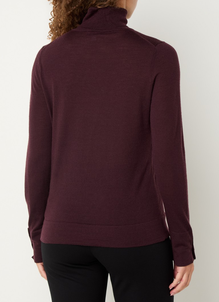 Hobbs Lara fine-knit turtleneck sweater made of merino wool