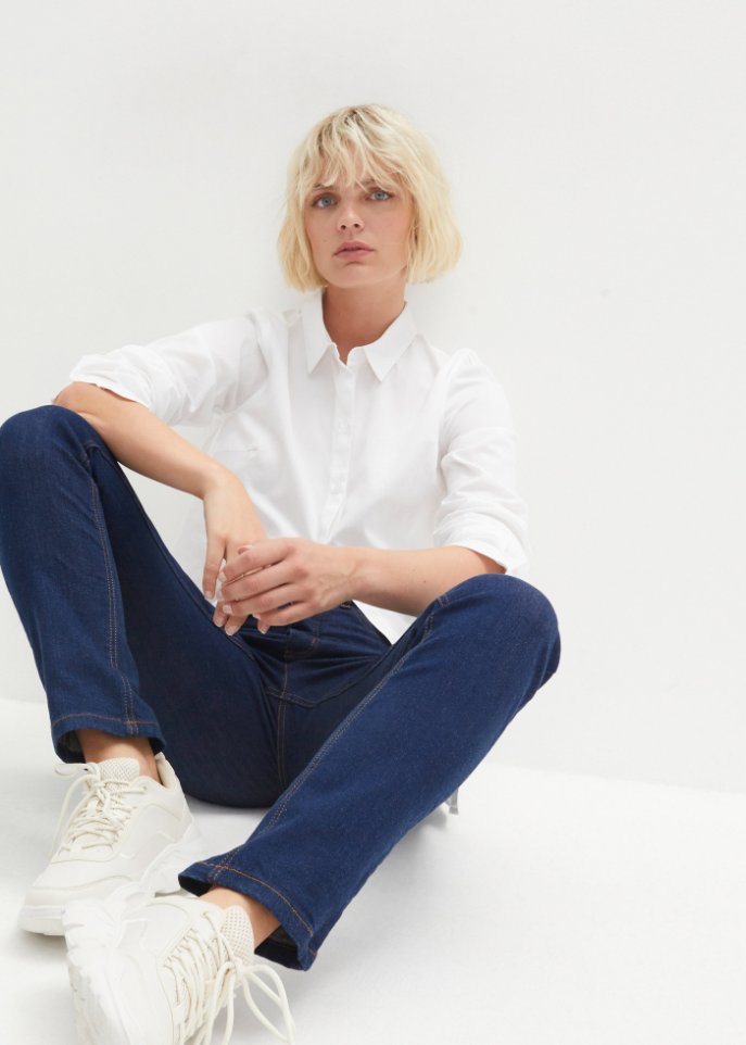 Essential Basic Stretch-Jeans, Straight