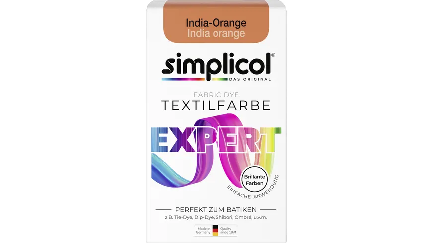 Simplicol Textilfarbe Expert India-Orange 150 ml