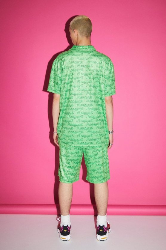 Oversize Frottee-Hemd und Shorts