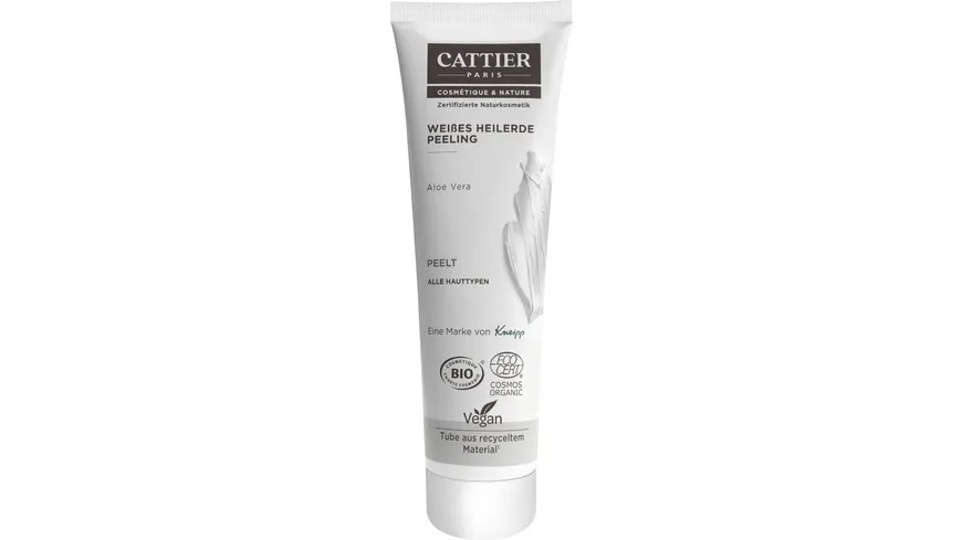 CATTIER Weiße Heilerde Peeling für alle Hauttypten 100 ml