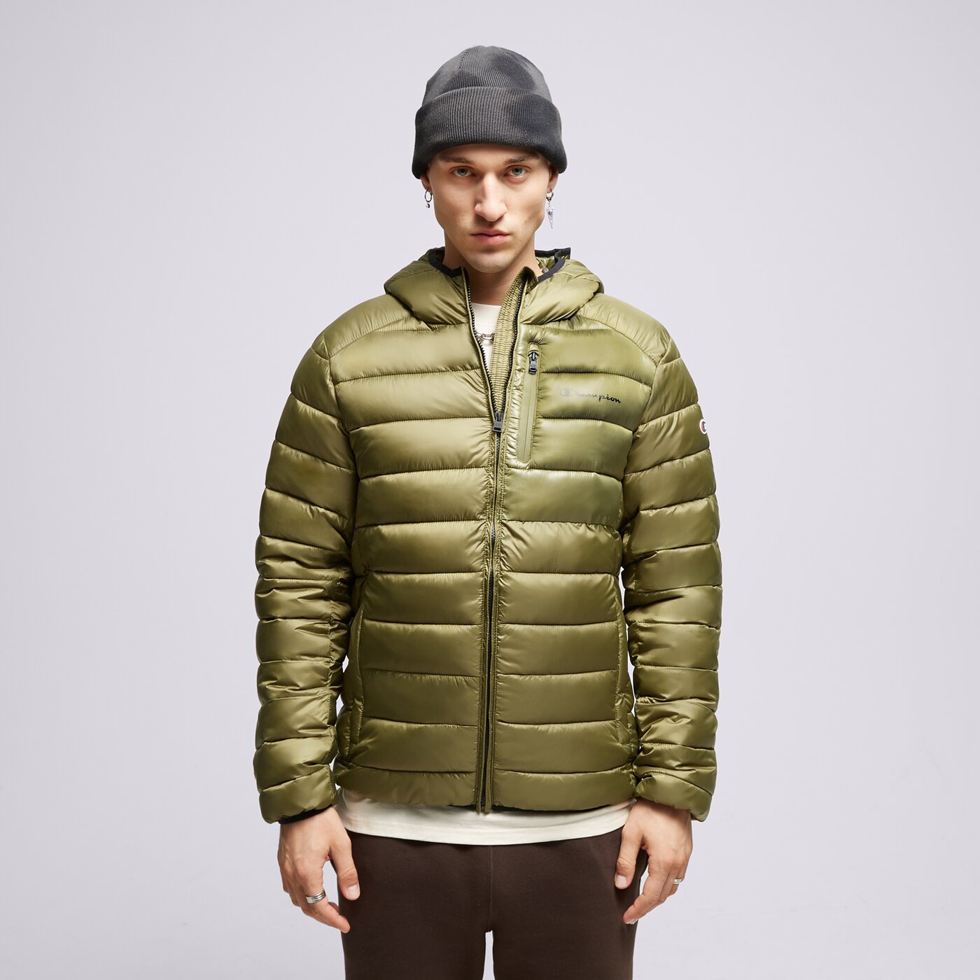 CHAMPION JACKE WINTER HOODED JACKET Grün