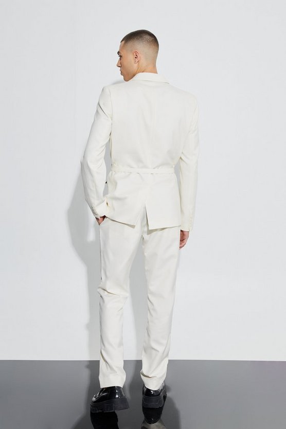 Zweireihiger Slim-Fit Blazer mit Naht-Detail