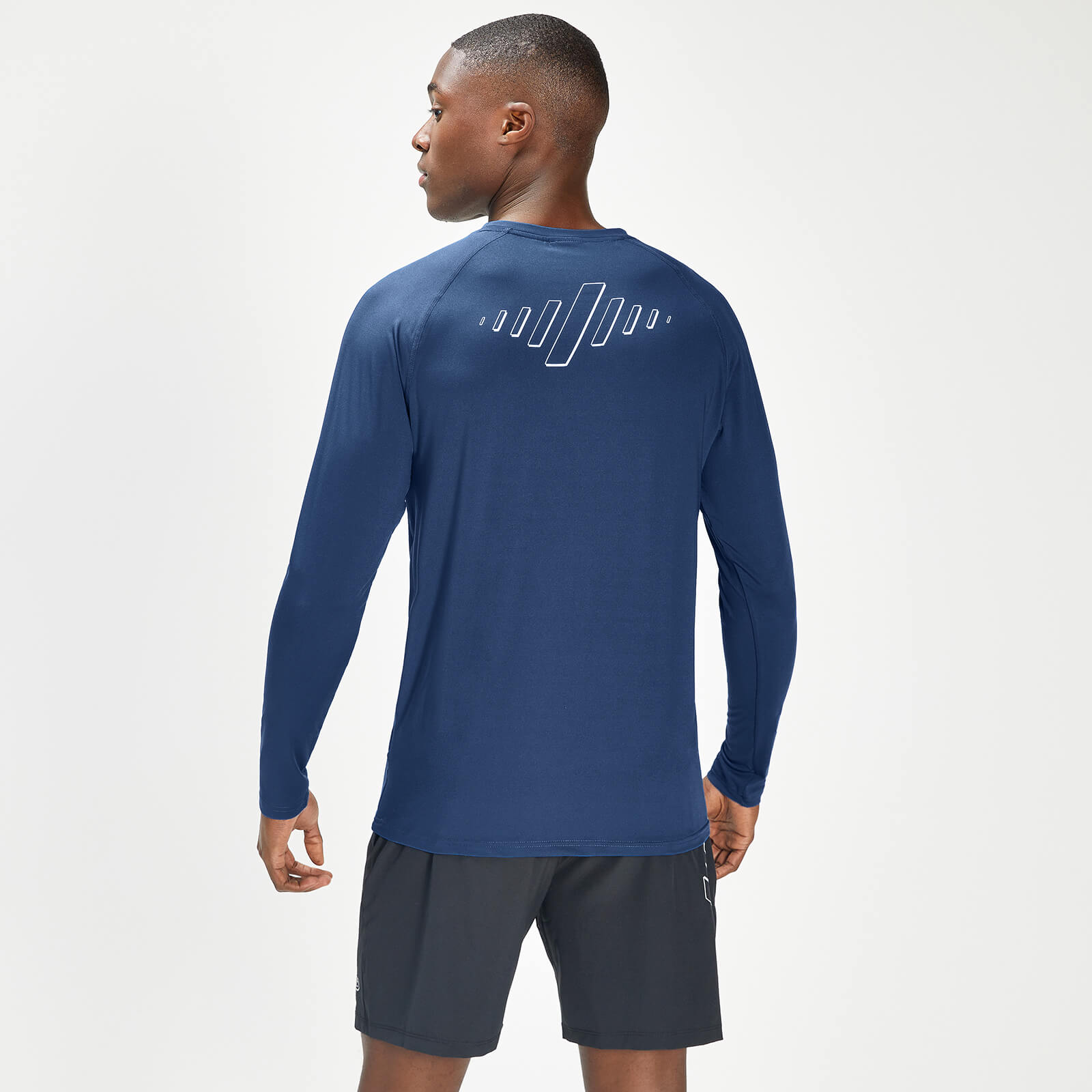T-shirt d’entraînement à manches longues MP Infinity Mark Graphic pour hommes – Bleu intense