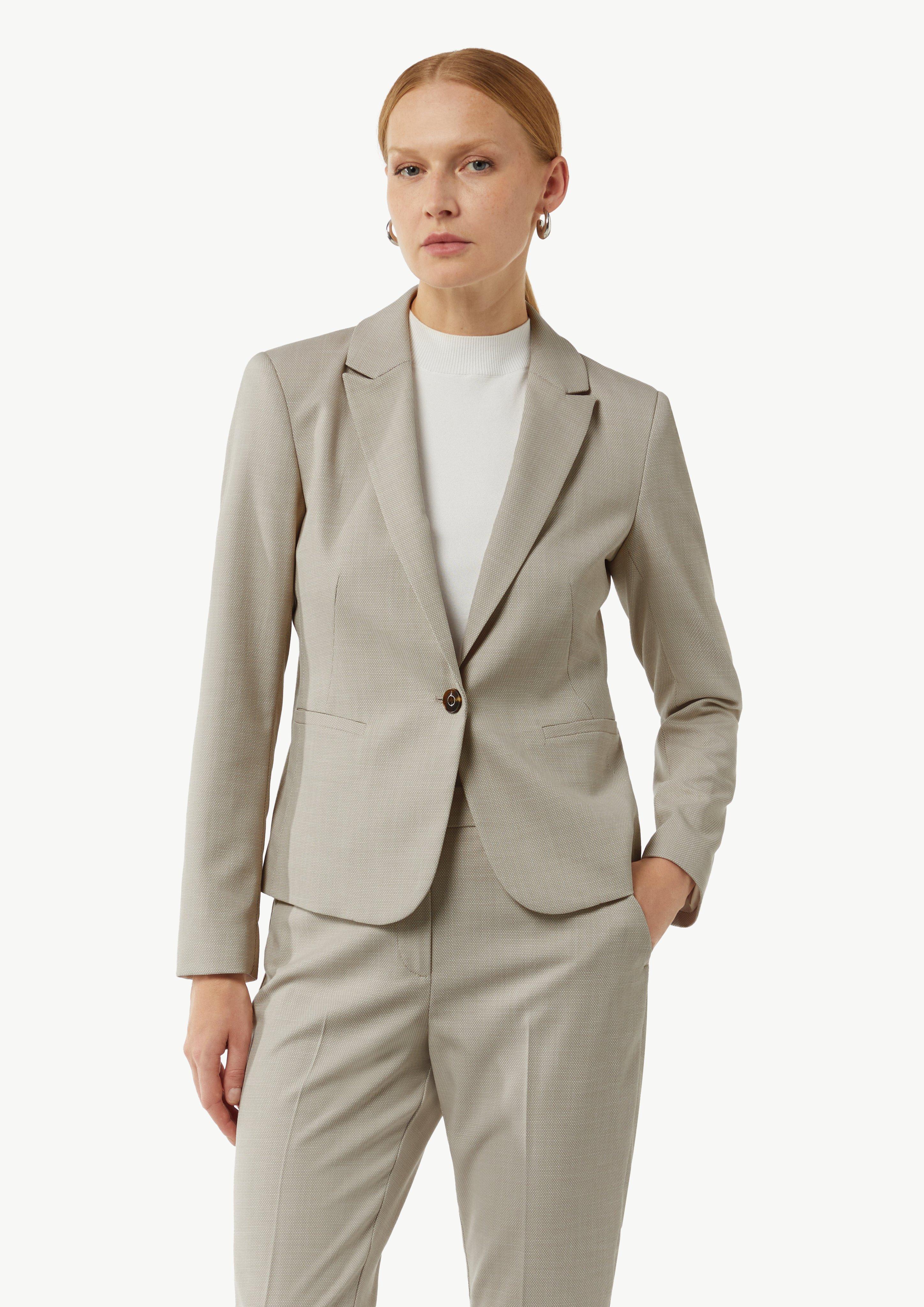 Blazer mit Musterstruktur - sandfarben
