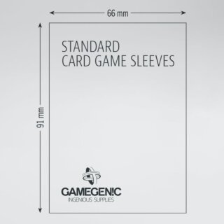 Gamegenic - Value Pack Standard Sleeves 66 x 91 mm - Clear (200)