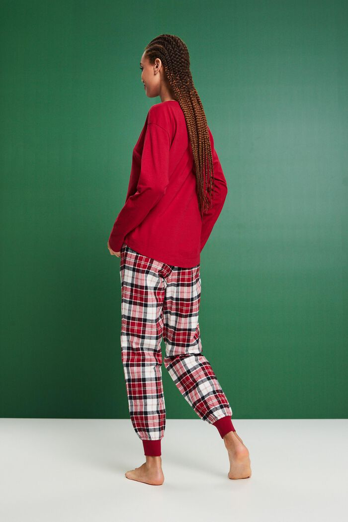 Pyjama-Set aus kariertem Flanell