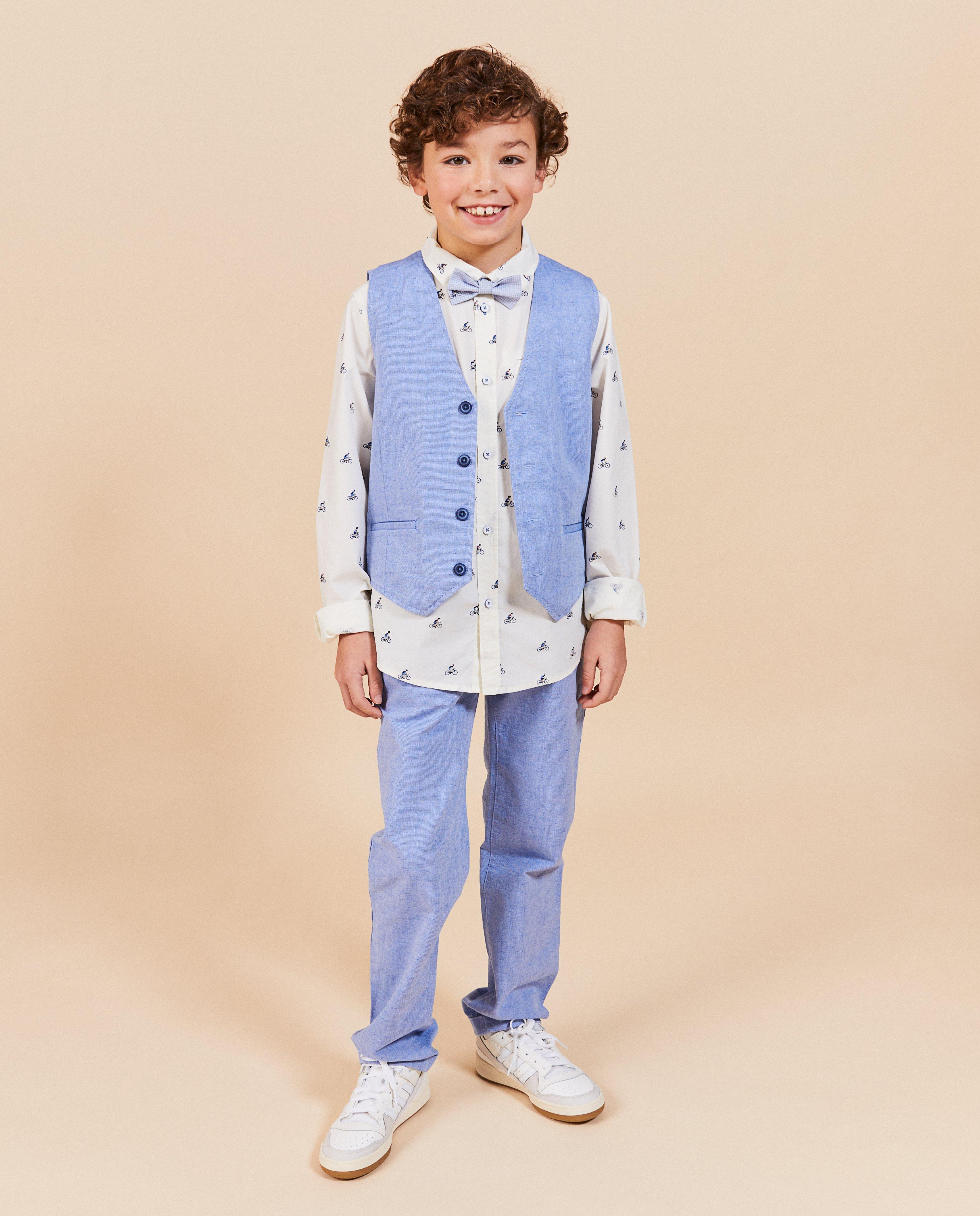 Vestă de costum Kidz Nation Blue, albastru deschis pentru petrecere