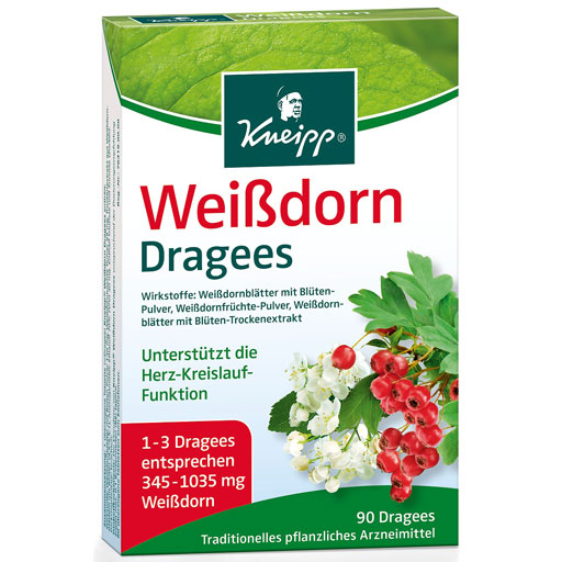 KNEIPP Weißdorn Dragees  90 St  Tabletten, überzogen