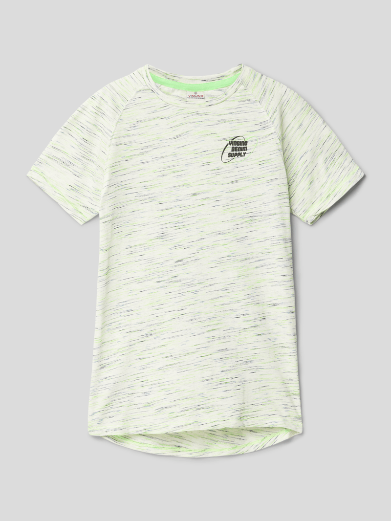 T-Shirt mit Label-Detail Modell 'JULBE' in offwhite