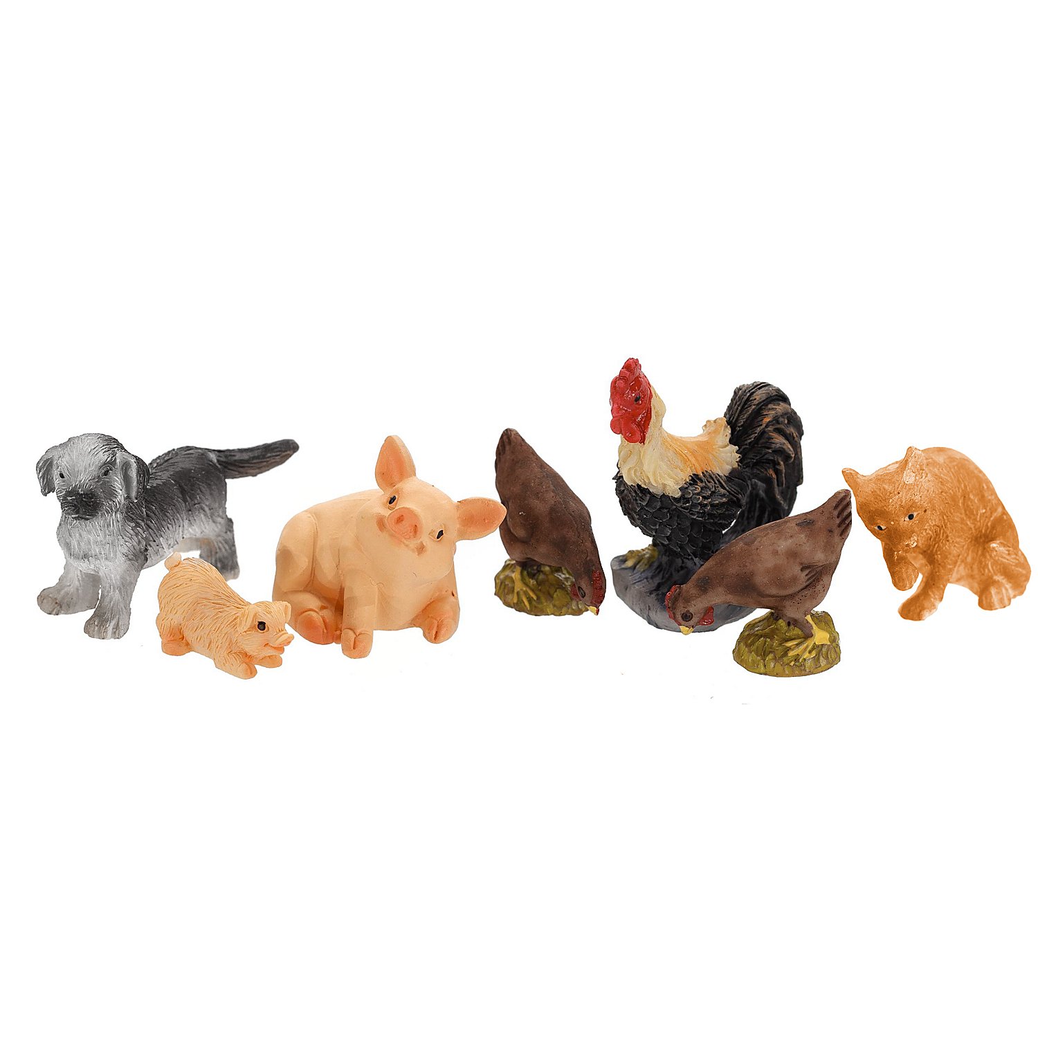 Bauernhof-Tiere, 1,5–4 cm, 7-teilig