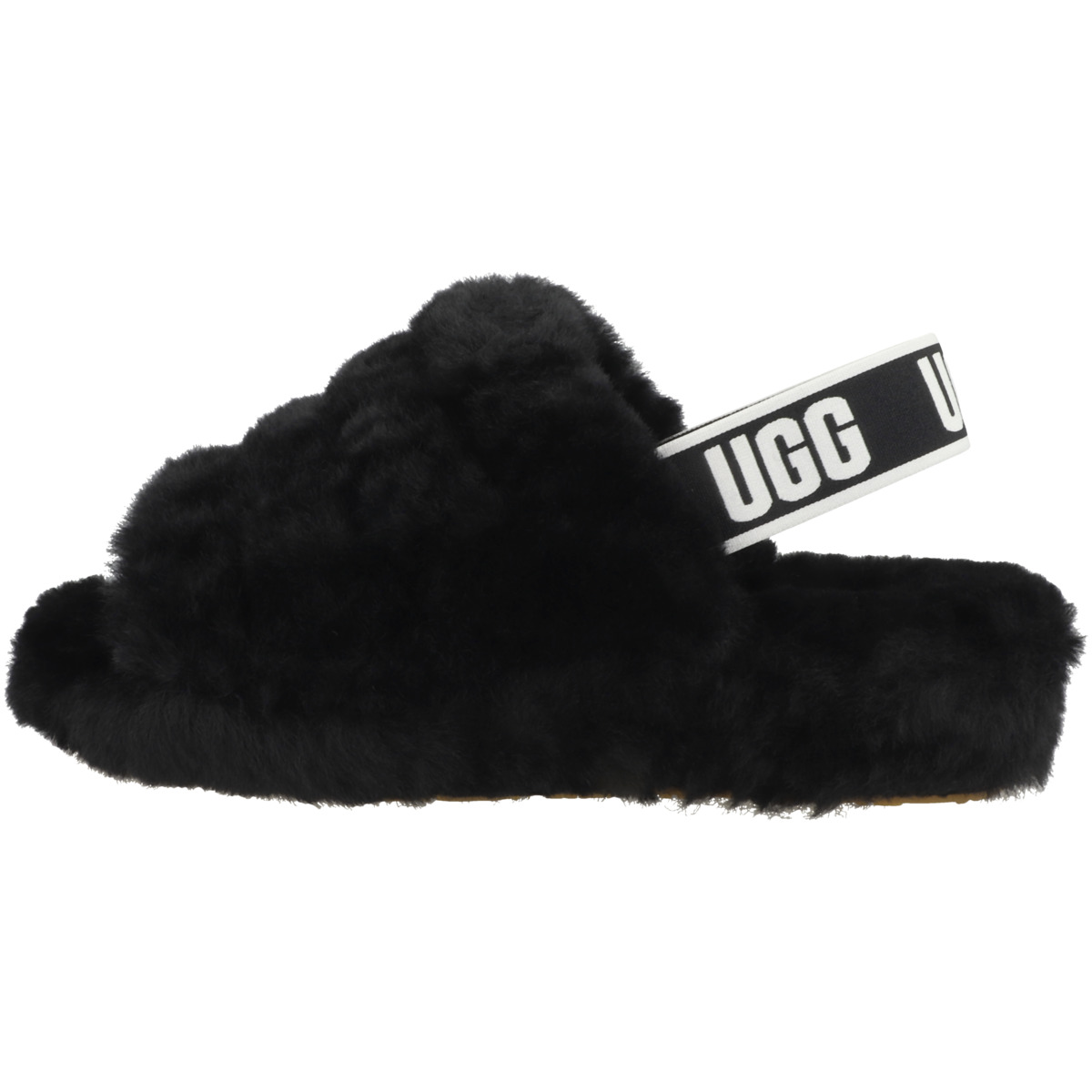 UGG Fluff Yeah Slide Hausschuhe schwarz